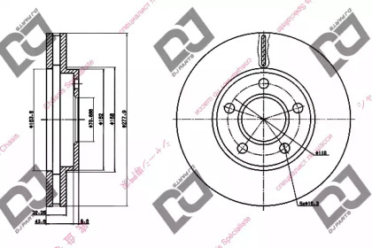 Тормозной диск DJ PARTS BD1201